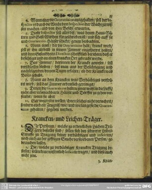 Krancken- und Leichen-Träger