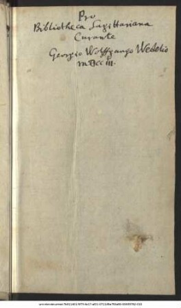 De Encliticis Dictionibus Graecis, Et Regulis, Scansionem versuum, atque licentiam poeticam concernentibus Tractatulus