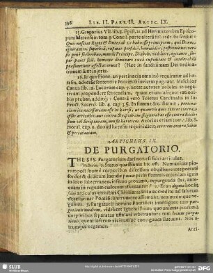 Articulus IX. De Purgatorio