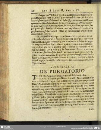 Articulus IX. De Purgatorio