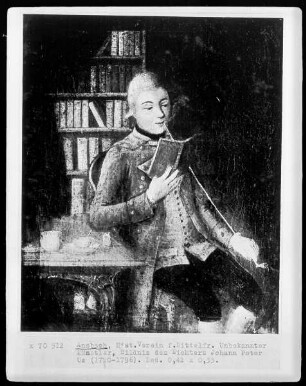 Bildnis des Dichters Johann Peter Uz
