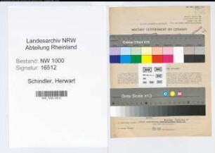 Entnazifizierung Herwart Schindler, geb. 09.10.1905 (Angest.)