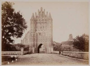Friedland. Neubrandenburger Torturm (Burgtor, erbaut 1. Hälfte 15. Jh.)