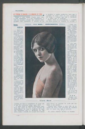 "Pelo mundo..." cinematográfico : Clara Bow