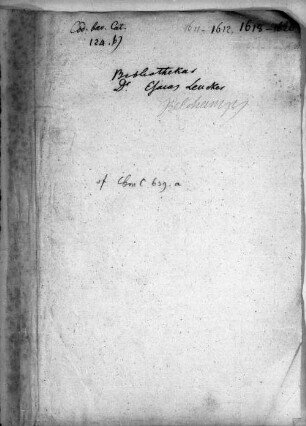 Catalogus Historicorum chronicorum, Geographicorum, chorographicorum, et similium tum librorum, tum autorum [u.a.] - BSB Cbm Cat. 124 b