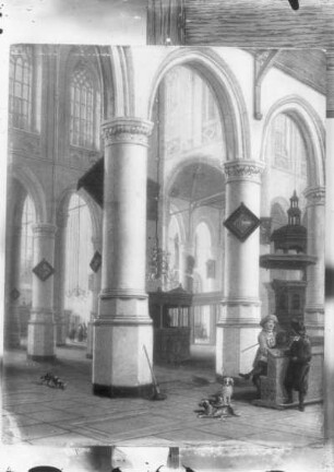 Innenansicht der Oude Kerk in Delft