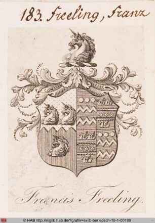 Wappen des Francis Freeling