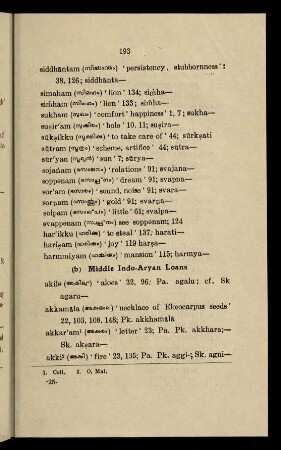 193-210, (b) Middle Indo-Aryan Loans
