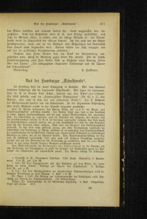 Aus der Hamburger "Schulsynode"