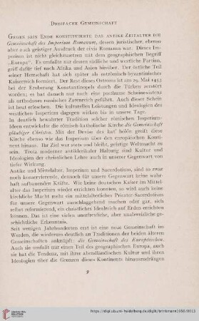 Problemtik des Europäischen