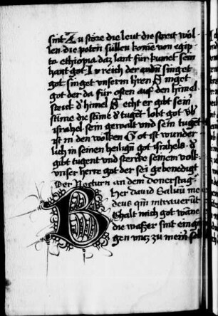 Fleuronnéinitiale (zu Ps 68)