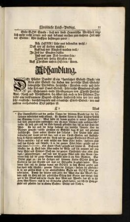 11-21, Abhandlung