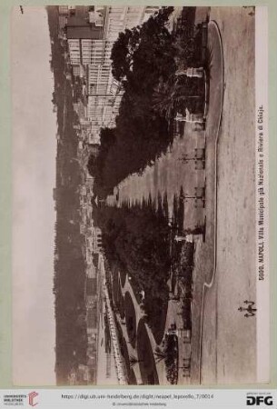 5600. NAPOLI. Villa Municipale già Nazionale e Riviera di Chiaja.