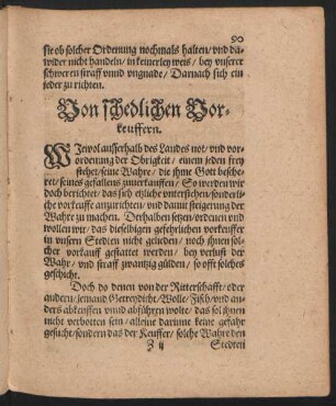 Von schedlichen Vorkeuffern.