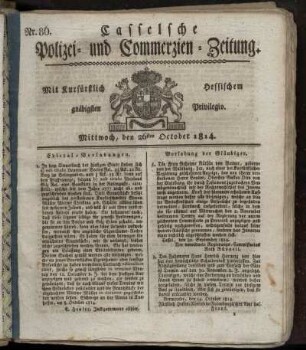Nr. 86, Mittwoch den 26sten October. 1814