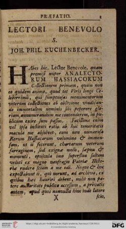 Praefatio
