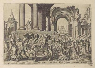 Das Begräbnis Samsons, Blatt 12 aus der Folge "Das Unglück des jüdischen Volkes"