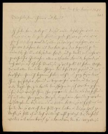 20: Brief von Julie Marezoll an Gustav Hugo, Jena, 4.1.1841