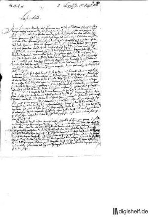 3: Brief von Siegfried Leberecht Crusius an Johann Benjamin Michaelis