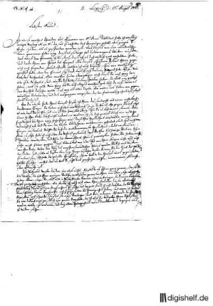 3: Brief von Siegfried Leberecht Crusius an Johann Benjamin Michaelis
