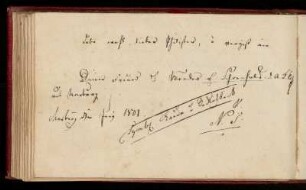 Eintrag (Marburg, Juni 1801)