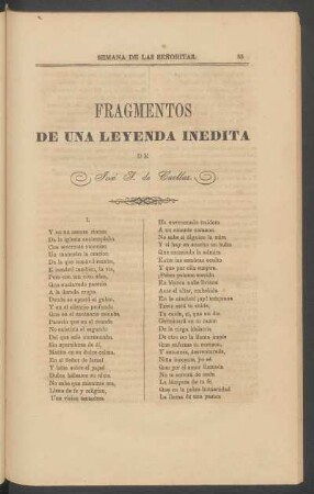Fragmentos de una leyenda inédita de José T. de Cuéllar