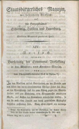 Dritten Bandes zweytes Heft.