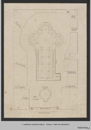 Giovanni B. C. Nelli und Giuseppe del Rosso, La metropolitana fiorentina illustrata : Plan des Dombezirks