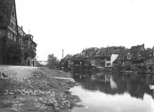Bamberg. Blick von Am Leinritt nach Norden über die Regnitz