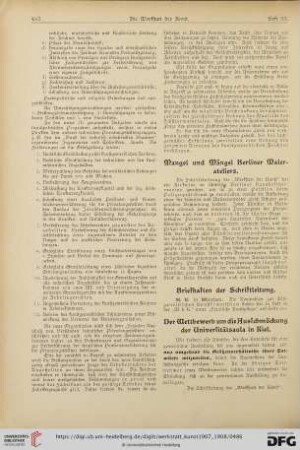 Mangel und Mängel Berliner Malerateliers