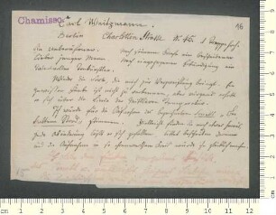 Briefsammlung von Adelbert von Chamisso und Gustav Schwab an Adelbert von Chamisso und Gustav Schwab