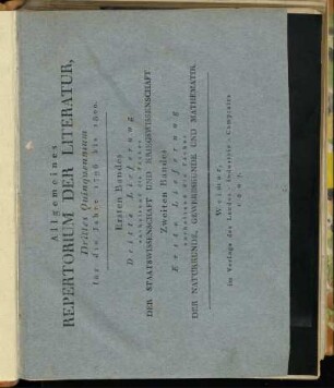 1796/1800,2: Allgemeines Repertorium der Literatur