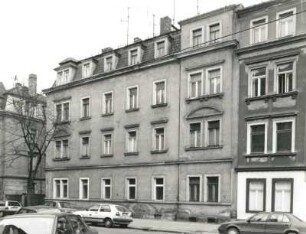 Dresden-Pieschen, Mohnstraße 4. Wohnhaus (um 1900). Straßenansicht