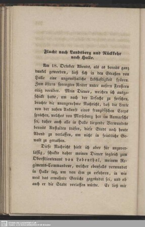 Flucht nach Landsberg und Rückkehr nach Halle