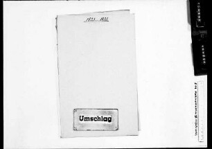 Amtslokale und Wohnungen (1823-1830)