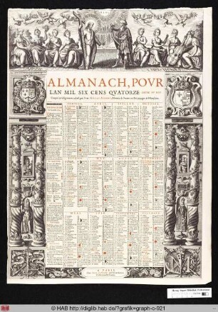 Almanach, Pour L'An Mil Six Cens Quatorze