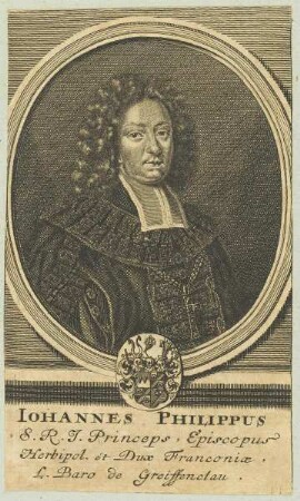 Bildnis des Iohannes Philippus Princeps Episcopus Herbipol.