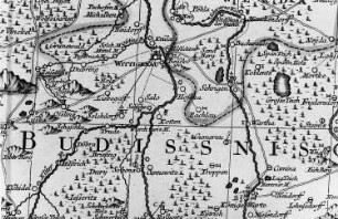 Wittichenau. Oberlausitzkarte, Schenk, 1759