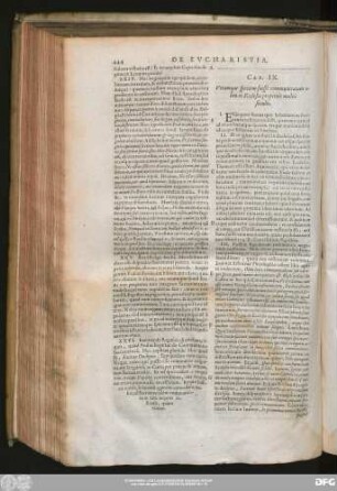 Cap. IX. Utramque speciem fuisse communicatam olim in Ecclesia perpetuis multis seculis.