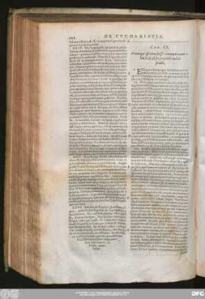 Cap. IX. Utramque speciem fuisse communicatam olim in Ecclesia perpetuis multis seculis.