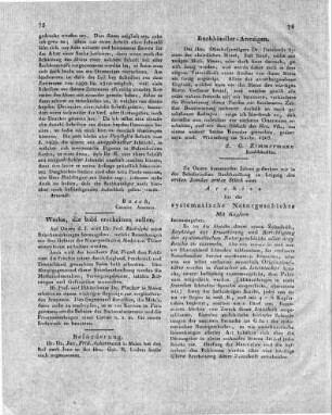 Werke, die bald erscheinen sollen.