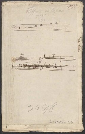 24 Duets, fag (2), op. 212, HenK 212 - BSB Mus.Schott.Ha 2731 : [heading, with pencil:] Küffner p 2 Bassons // op - 212