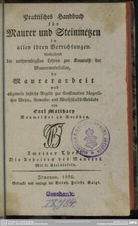 2: Die Arbeiten des Maurers
