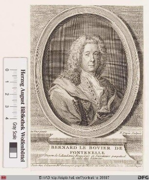 Bildnis Bernard Le Bovier de Fontenelle