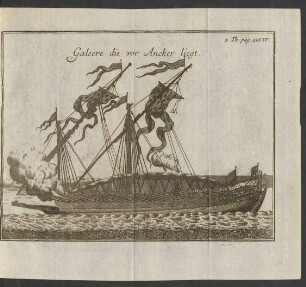 Galeere die vor Ancker liegt 3. Th. pag. 236 IV