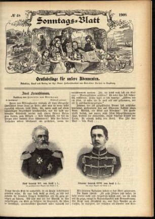 Ausgabe vom Sonntag, den 29. November 1908.