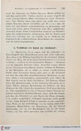 4: Verhältnis der Kunst zur 'Schönheit'