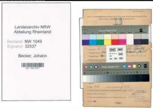 Entnazifizierung Johann Becker , geb. 22.08.1896 (Kellner)