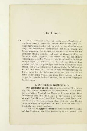 Der Orient