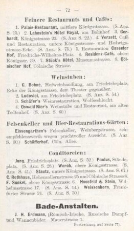 Bade-Anstalten.